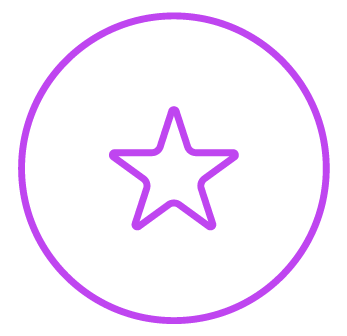 Star icon in circle